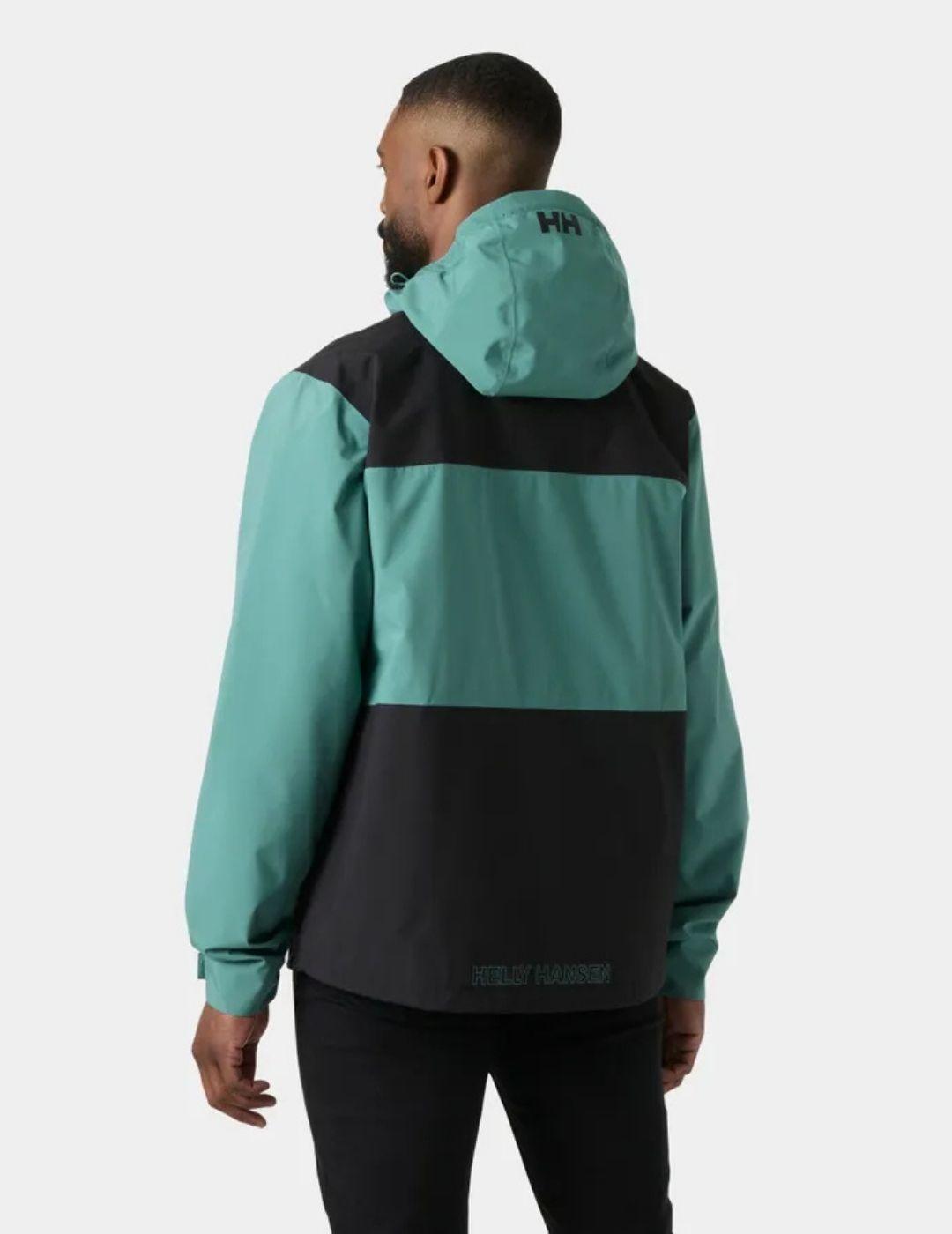 Parka HH Ace Rain Verde Hombre