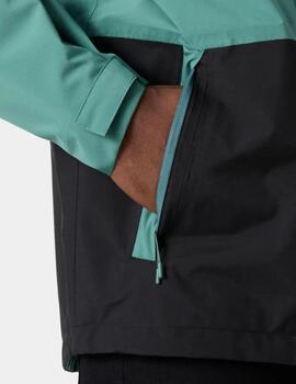 Parka HH Ace Rain Verde Hombre