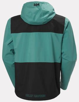Parka HH Ace Rain Verde Hombre