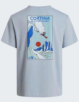 Camiseta The North Face Mountain Celebration Gris Unisex