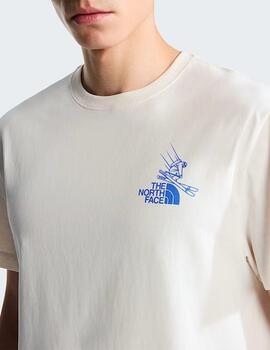 Camiseta The North Face Mountain Celebration Beige Unisex