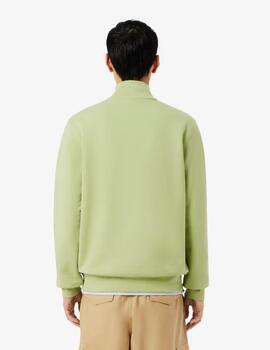 Sudadera Lacoste de cuello alto con cremallera Verde Hombre