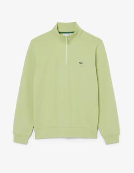 Sudadera Lacoste de cuello alto con cremallera Verde Hombre