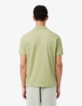 Polo Lacoste Cuello Canale m/c Verde Hombre