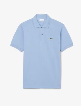 Polo Lacoste Cuello Canale m/c Celeste Hombre