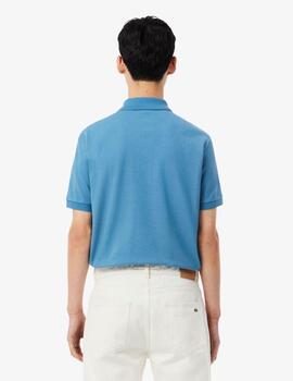 Polo Lacoste Cuello Canale m/c Azul Hombre