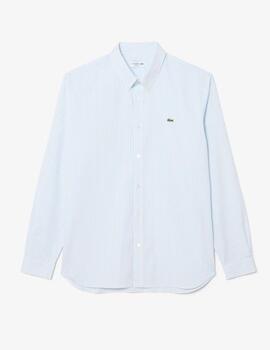 Camisa Lacoste  pinpoint de rayas de corte regular Hombre