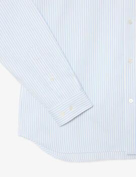Camisa Lacoste  pinpoint de rayas de corte regular Hombre