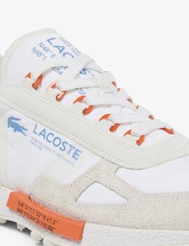 Zapatillas Lacoste Elite Active blanca celeste  hombre