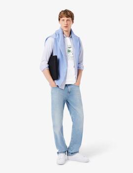 Camiseta Lacoste  de algodón estampada Blanca Hombre