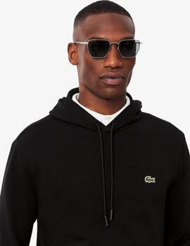 Sudadera Lacoste Capucha Negro Hombre