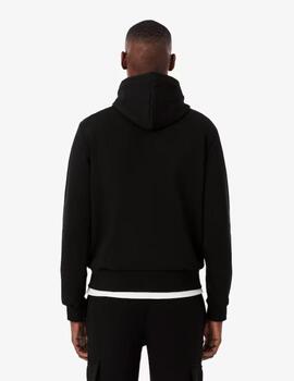 Sudadera Lacoste Capucha Negro Hombre