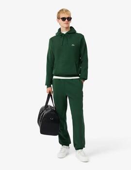 Sudadera Lacoste Capucha Verde  Hombre