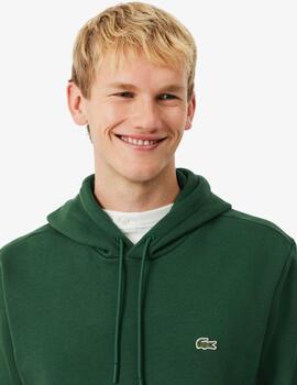 Sudadera Lacoste Capucha Verde  Hombre