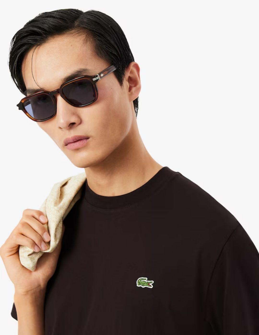 Camiseta Lacoste Marrón Hombre