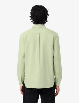 Camisa Lacoste Oxford Regular Verde Hombre