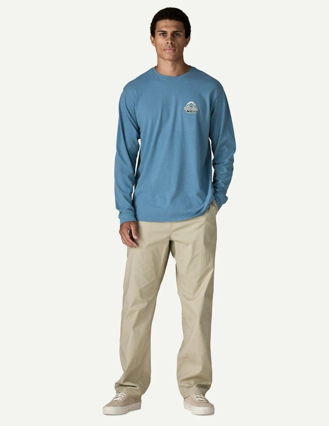 Camiseta Patagonia Long-Sleeved Great Waves Hombre