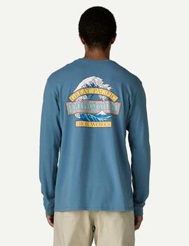 Camiseta Patagonia Long-Sleeved Great Waves Hombre