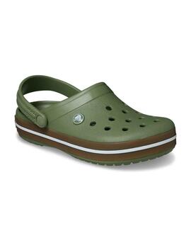 Zueco Crocs Crocband Gum Clog Verde Hombre