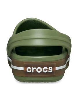 Zueco Crocs Crocband Gum Clog Verde Hombre