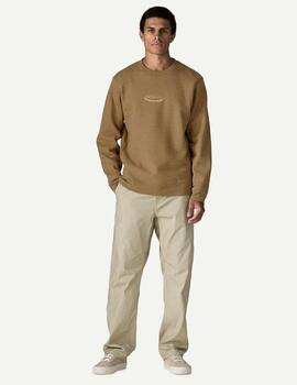  Sudadera Patagonia '95 Oval Logo Uprisal Beige Hombre