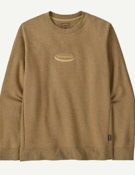  Sudadera Patagonia '95 Oval Logo Uprisal Beige Hombre