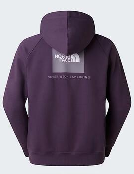 Sudadera The North Face Ranglan Box Morado Hombre