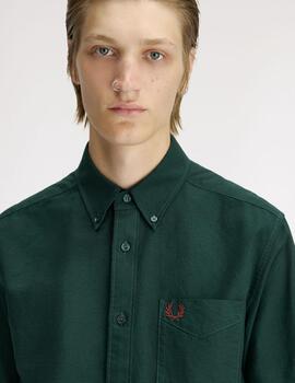 Camisa Fred Perry Oxford Verde Hombre