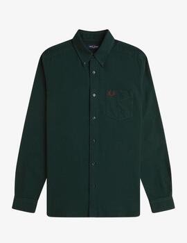 Camisa Fred Perry Oxford Verde Hombre