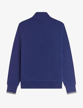 Sudadera Fred Perry Half Zip Azul Hombre