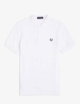 Polo Fred Perry Plain Blanco Hombre