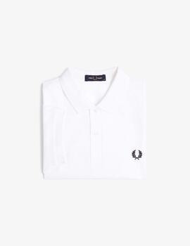 Polo Fred Perry Plain Blanco Hombre