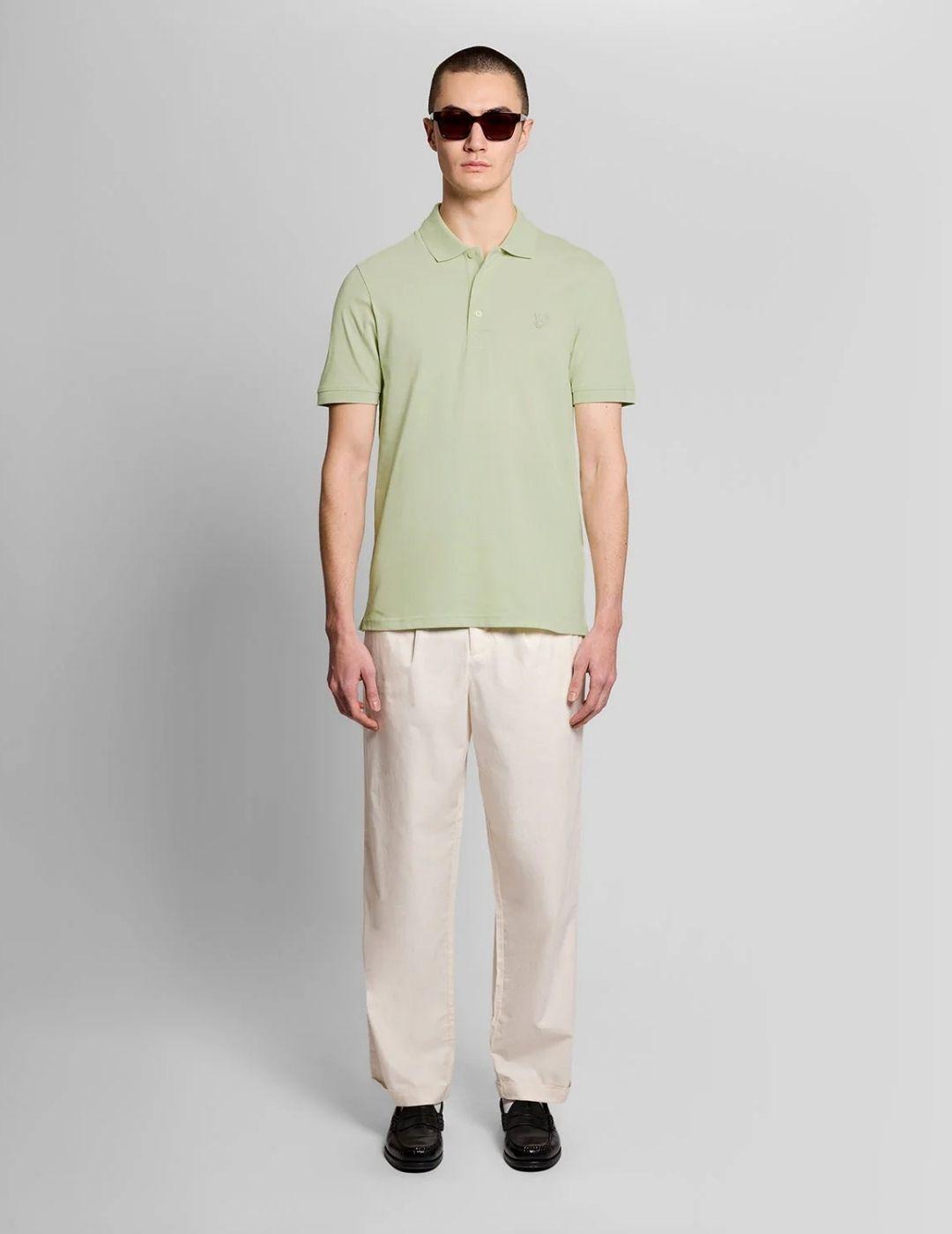 Polo Lyle & Scott Superfine Verde Hombre