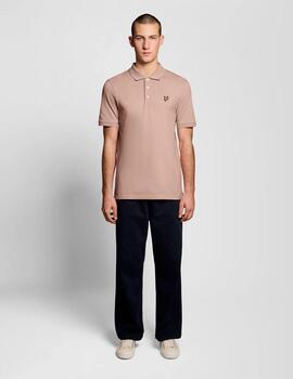 Polo Lyle & Scott  Plain Rosa Hombre
