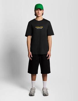 Camiseta Lyle & Scott  Receipt Graphic Negro Hombre