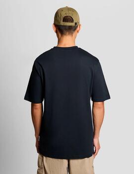 Camiseta Lyle & Scott  Laundry Graphic Marino Hombre